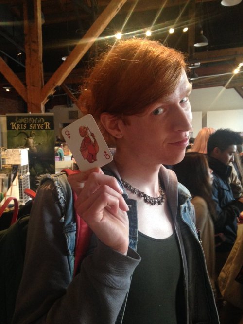 evandahm: At Vancaf I had an ADVANCE COPY of FRIENDS DECK and I took a bunch of pictures of people w