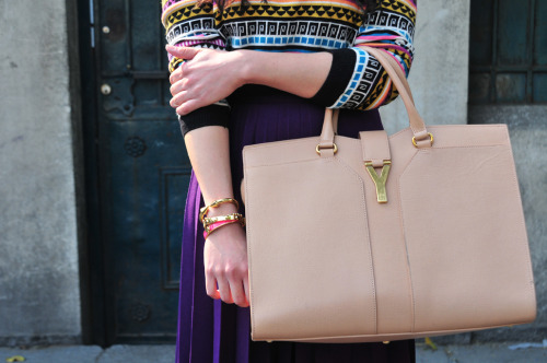 YSL Bag/Kate Spade Skirt/H&amp;M Sweater