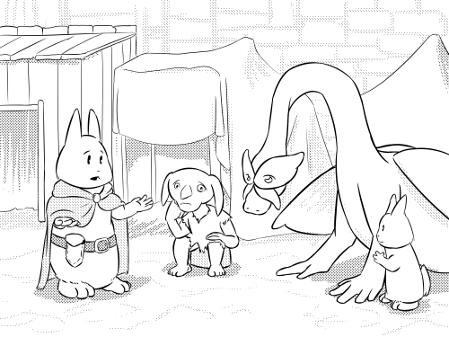 The Gang's All Here. Dragon's Face Looks Weird In This One.