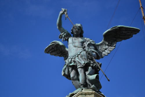 Bronze statue of Archangel Michael, Mausoleum of Hadrian