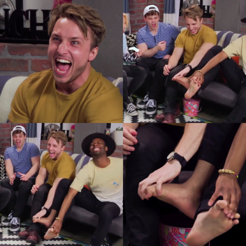 drakebois:Shayne Topp | Smosh SquadKeith gets to interlace his fingers in between Shayne’s toes, fre