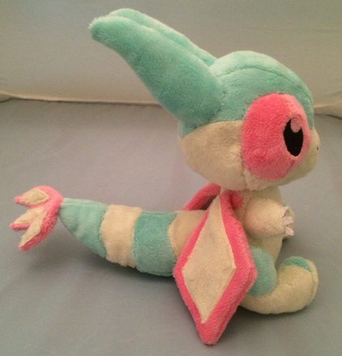 shuuflyplush: Pastel Flygon “DX Pokedoll” Plush 8″ tall, minky, embroidered f