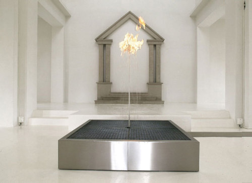 cerceos: Jeppe Hein - Water Flame, 2006“Water Flame is an installation that combines two 