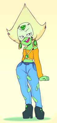 puuzu:  “Why, yes! I did get taller~” Have a quick peridot doodle 