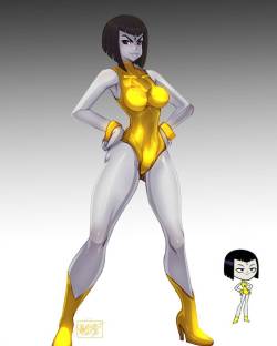 tovio-rogers:  A full body of #ladylegasus of #teentitansgo   ;9