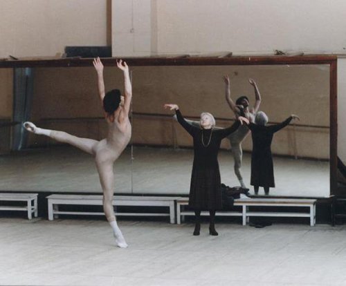 vintagepales: The Bolshoi dancer Nikolai Tsiskaridze being rehearsed by the 87-year old Galina Ulano