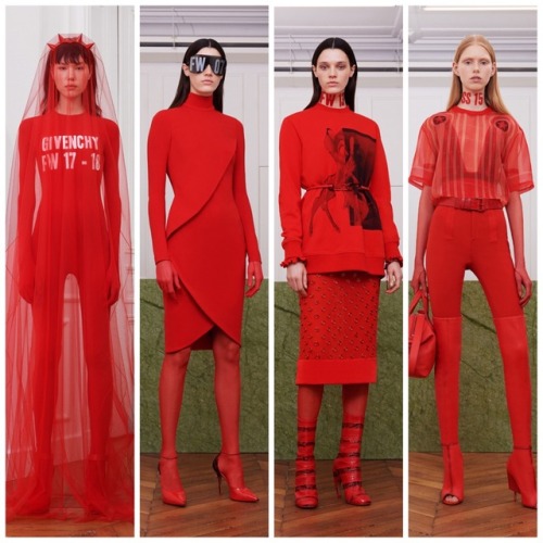 Givenchy A/W 2017-18 RTW PFW. The entire collection, original images are from the Vogue Runway App.