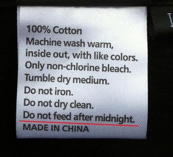pr1nceshawn: Always read your clothing labels. You never know what you might find…
