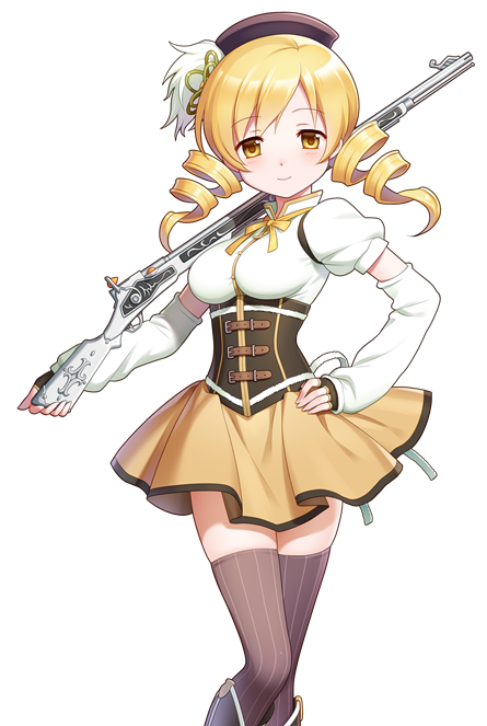 cranberrywitch:Official artwork of Tomoe Mami from the Puella Magi Madoka ☆ Magica/Uchi no Hime-sama