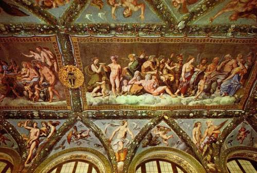 artist-raphael: Ceiling of the Loggia of Psyche, 1518, RaphaelMedium: fresco