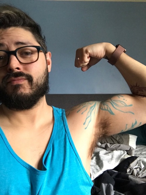 lovemenspits: My hairy pits, nice and sweaty ready to be licked  Thank you biblioperv for the submis