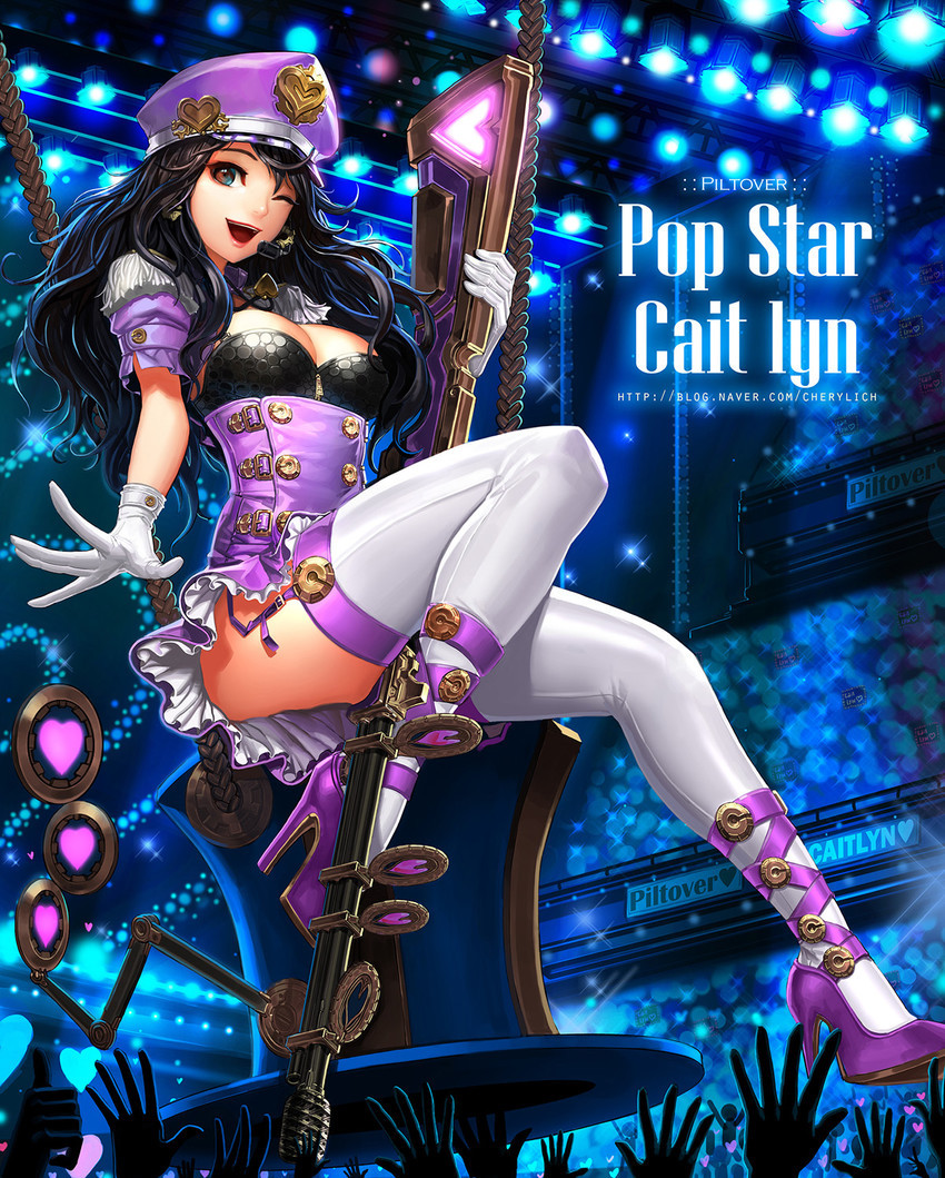 (via #r_18 caitlyn (league of legends) drawn by cherrylich) 