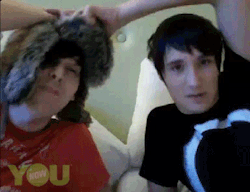 soletstalkaboutyoutube:  Seeing this gif made me realize just how little Dan wears this shirt now… I suddenly feel sad 😭