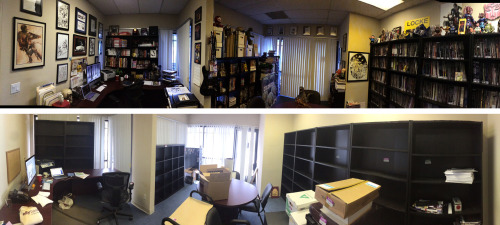 My office, then and now. #movingday
