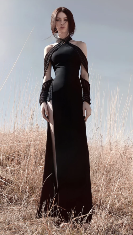 celinamarniss:Gowns for Aava Arek HASSIDRISS ‘Burning Shadows’ Collection, Fall/Winter 2019