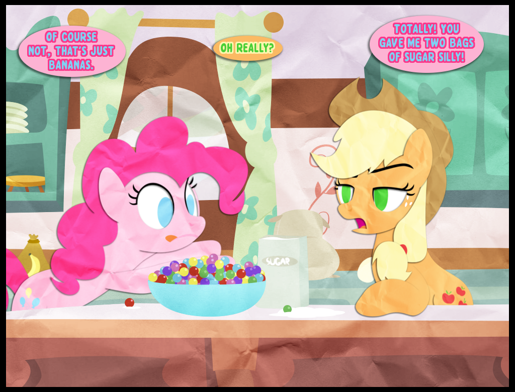 rainbow-tales-replies:  Rainbow Tales #23! Starring Pinkie Pie and Applejack! Sugar: