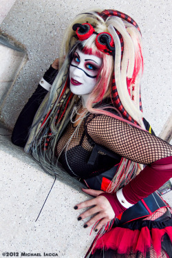 cosplayfanatics:  Cyber Goth Harley Quinn