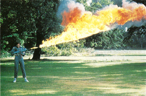 Porn photo Sigourney Weaver testing out her flamethrower