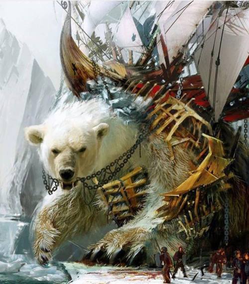 “Papa Bear” by Daniel Dociu via Illustrated Monthly