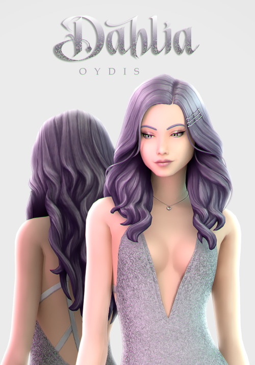 oydis: Dahlia Hair I felt like the original EA hairstyle had potential but it was just too flat in 