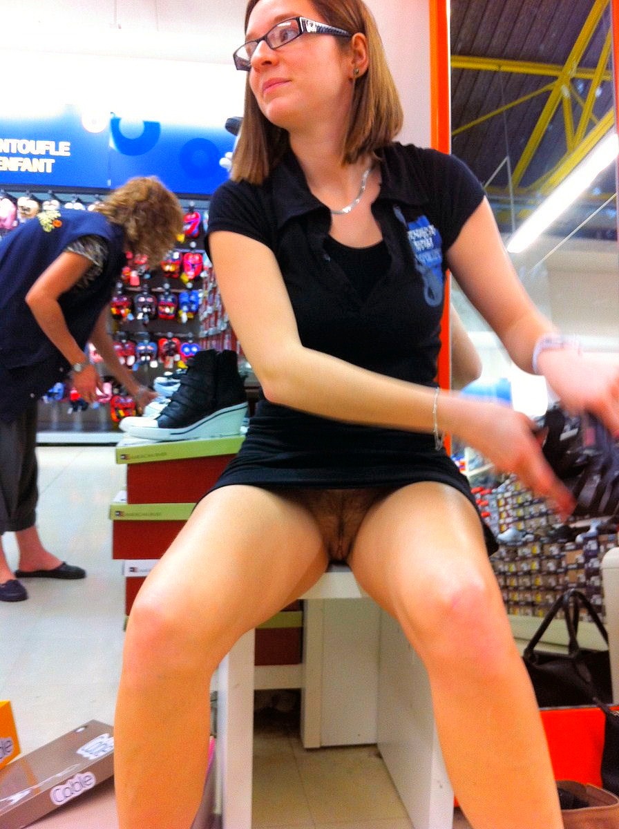 Shopping mall upskirts