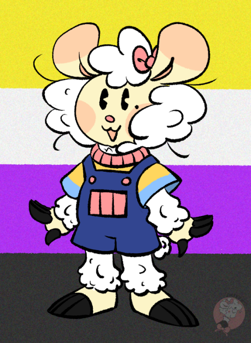 Updated my sheepy sona design! I wanted to make them look more sheep like! I am really proud of it!