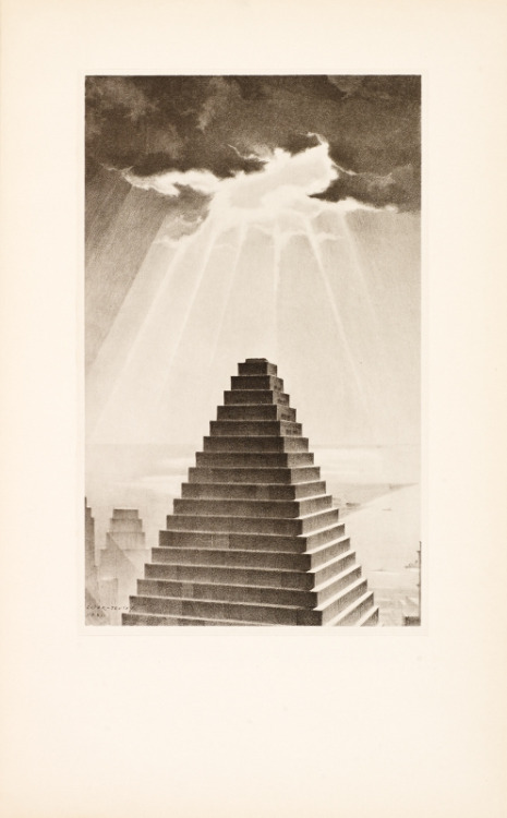 W.R. Oltar-Jevsky, drawings for “Contemporary Babylon”, 1933. Via Wolfsonian