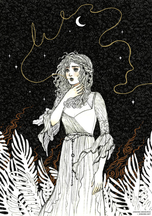 monthoffearart:Cassandra by Janaina | www.janaina.net Art for Month of Fear 2018 - Lies In Greek myt