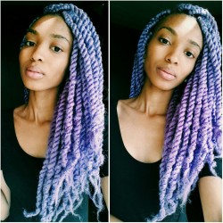 elaineafrika: New Hairstyle (lavender marley