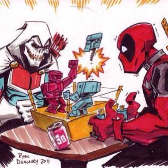 #deadpool #taskmaster #rockemsockemrobots #marvel #marvelcomics