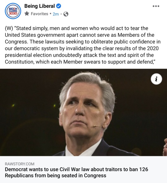 oxfordcommaforever:astrodidact:https://www.rawstory.com/2020/12/democrat-wants-to-use-civil-war-law-about-traitors-to-ban-126-republicans-from-being-seated-in-congress/Democrat