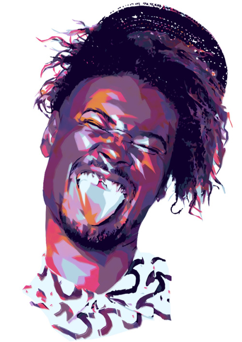 machine-factory:  Colorful digital portraits by artist Mink Couteaux aka Merged Visible.  Taken from his series “Dead Rapper” and “Next Generation Rappers” and a solo Kanye piece for good measure.