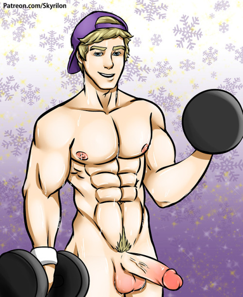 skyrilon: Jan 2017- Man of the Month: January The idea behind this one was the hot guy at the gym, since many people’s New Year’s Resolution is to lose weight haha. Thanks to all of my patreon supporters! Click me to learn more about my game series