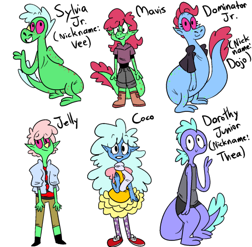 mathes0n:Some more detailed pictures of these sylava fanbabies, plus names! I love them all to the b