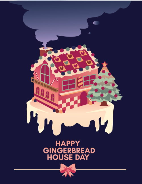 Happy Gingerbread House Day!  In this season of giving, we also celebrate a family tradition of buil