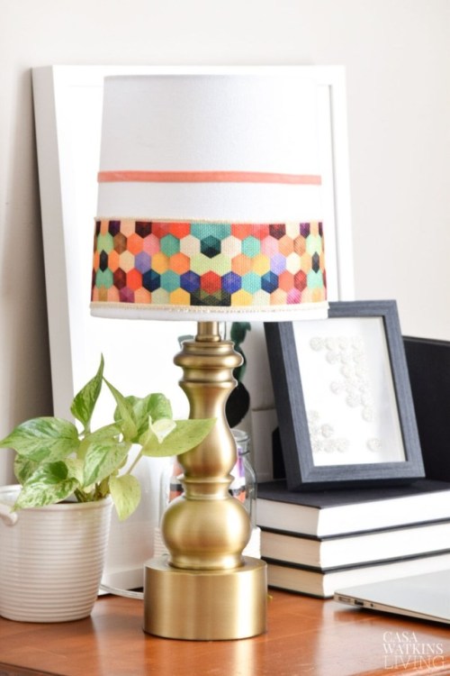 Boho Chic Lamp Makeover via Casa Watkins Living