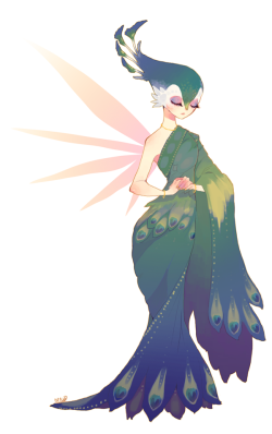 ionahi: toothiana with peacock design 