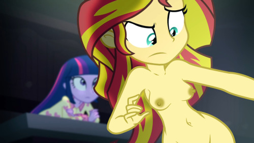 Porn Pics needs-more-butts:  humanized-mane-six:  Sunset