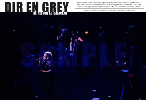 A special article about the DIR EN GREY show in Paris will be on the new issue of VYPER Japanese Mus