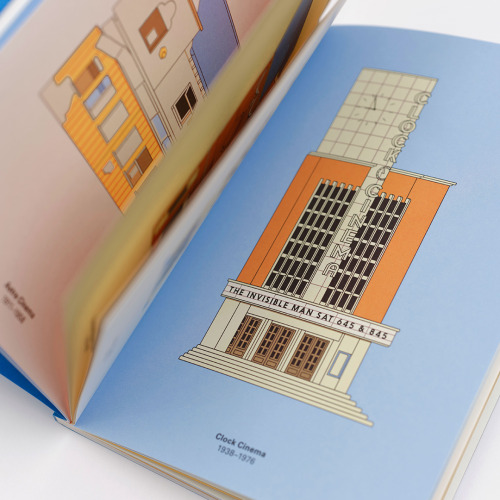 Hiding in Plain Sight My 70 Leeds cinema illustrations neatly bound into a brilliantly blue book!The