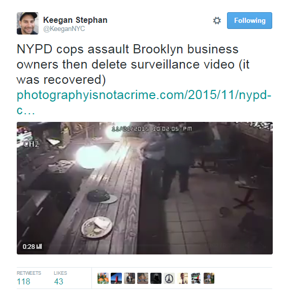 4mysquad:    NYPD Cops Return to Restaurant to Delete Video After Making Aggressive