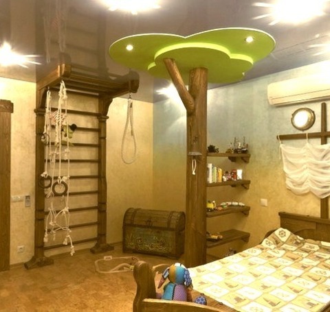 Playroom - Kids RoomIdeas For A Sizable Coastal Boy's Cork-floored Children's Room Renovation With Vibrant