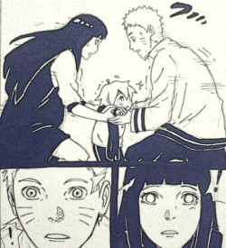 soel-chan:  Headcanon : Naruto just finished his work and come home. Hinata greets him, while Bolt walking towards him and call “Tou-chan”. He cant walk perfectly but he tries to keep walk with his feet. Before he reaches him, Bolt suddenly lost