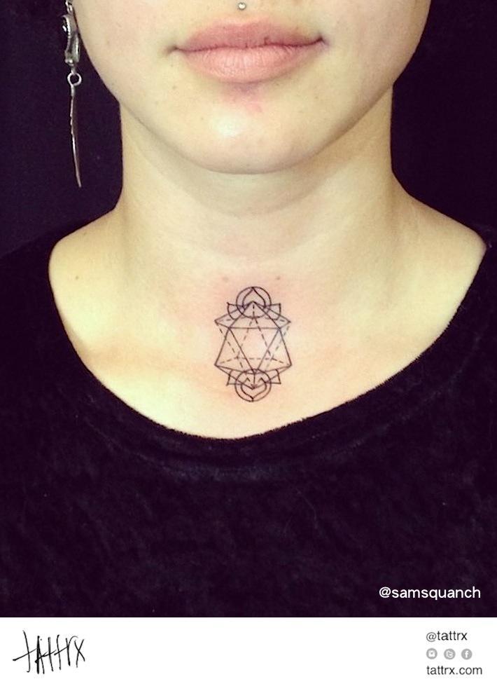 crown chakra symbol tattoo