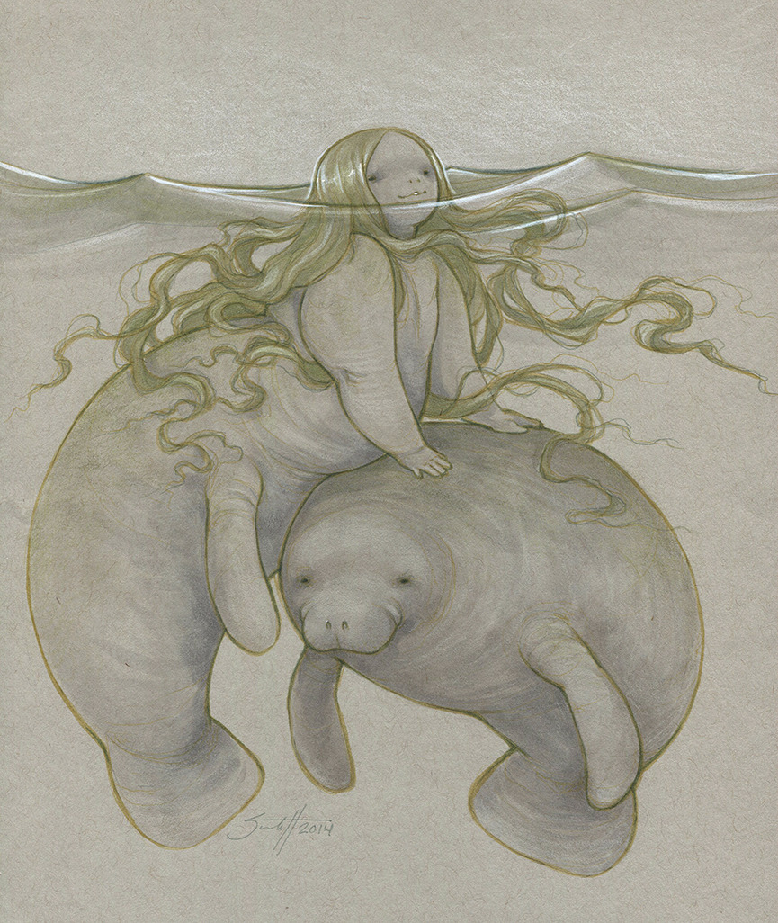 calmingmanatee:  savannahhorrocks:  Used the mermaid prompt on sketch dailies as
