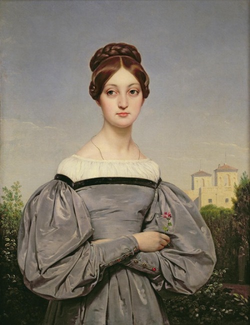 labellefilleart: Portrait of Louise Vernet, Emile Jean Horace Vernet