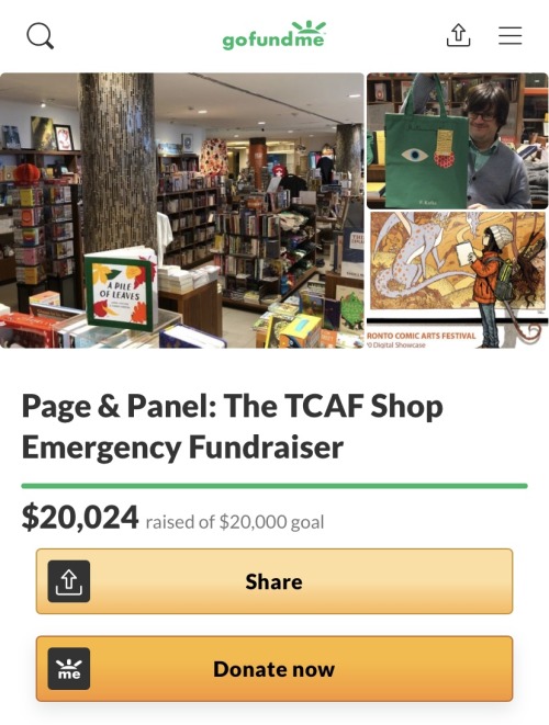 Page and Panel: The TCAF Shop Fundraiser THANK YOU!! Our GoFundMe for Page &amp; Panel: The