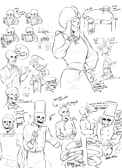 mmhinman:  bhc skelly disney doodles~~ Stretch as Aladdin/prince alli and Rus as Milo and Linguini (