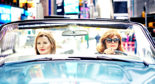 adayinthelesbianlife:hollywoodlady:Geena Davis and Susan Sarandon for the 25th anniversary of Thelma