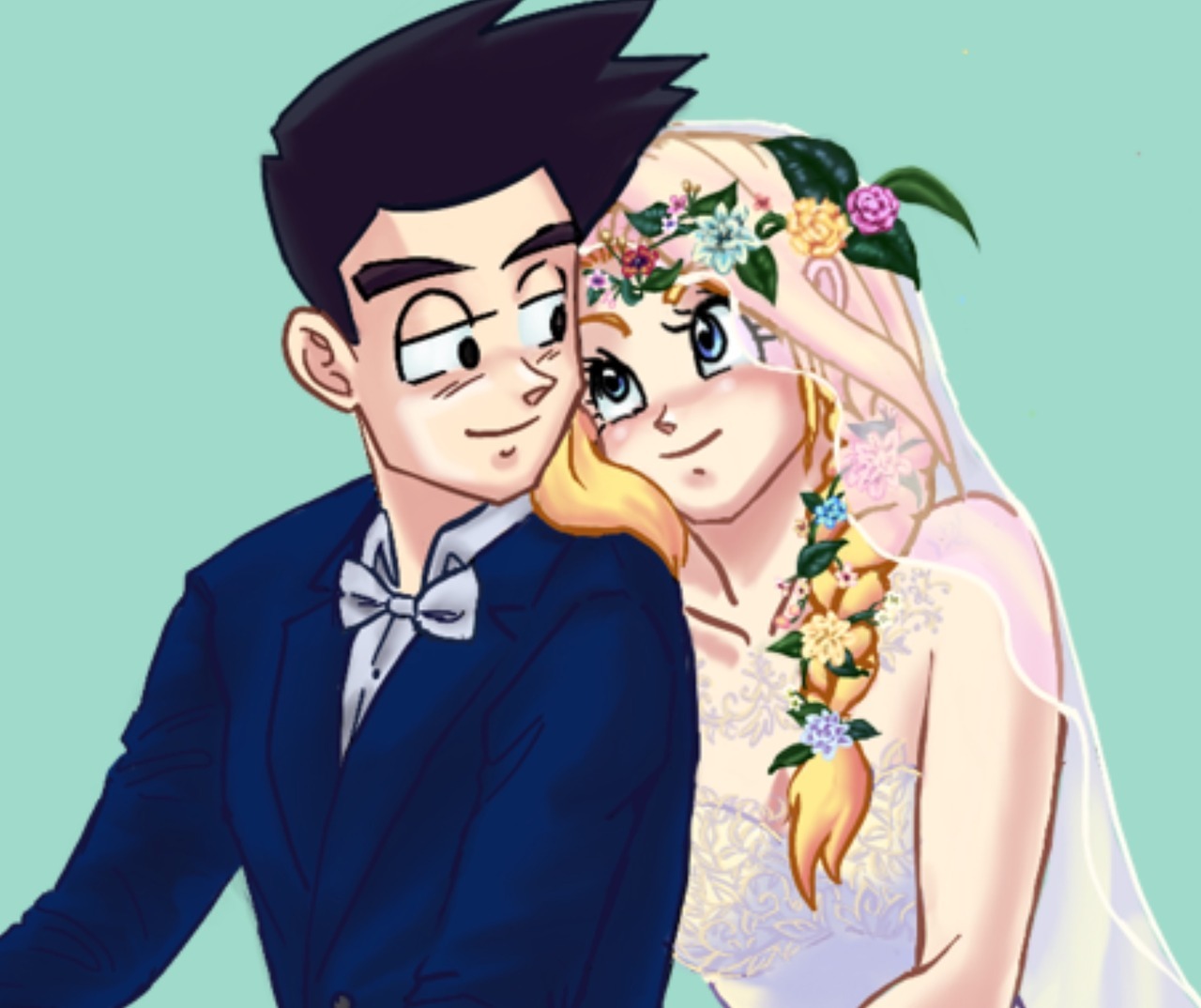 raye-chan:
“And last but not least - a continuation to ‘Goten’s Bride’ (https://raye-chan.tumblr.com/post/176997094222/bride-of-goten-enjoy) featuring the Groom and a horse.
”